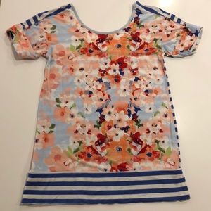 Matilda Jane Floral and stripe top